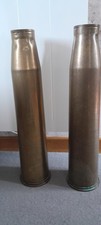 - 2 vases douilles d'obus en