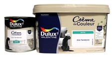 Lot Peinture DULUX VALENTINE "Gris Tendance" 2,5L + 0,5L