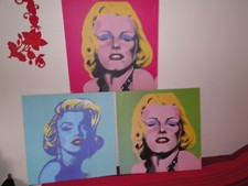 Marilyn Monroe 3 tableaux