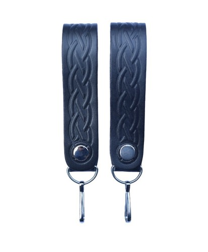 Sporran cuir embossé à - sporran,