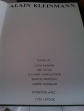 Ouvrage sur le peintre Alain