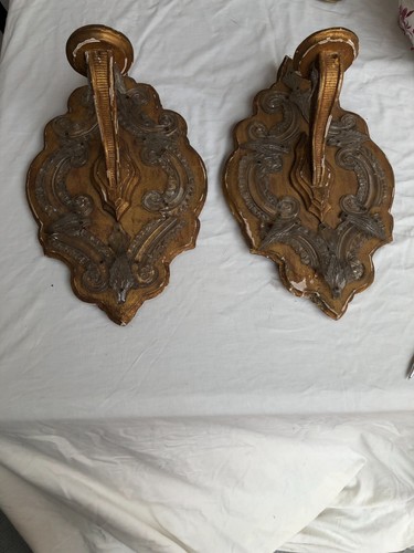 Paire deux appliques - de, en