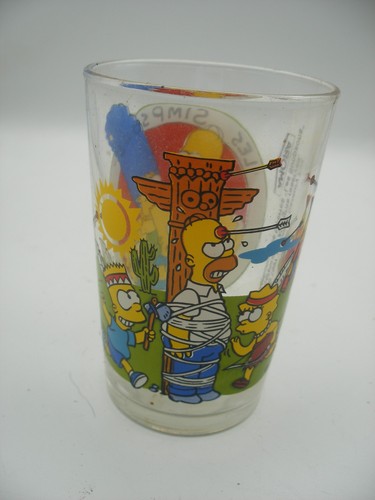 Les simpsons verre moutarde - verre,