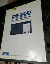 Akai CS-35D Original Cassette Stereo Tape Deck Manual