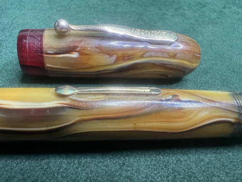 Stylo banker marbré ambre - banker,