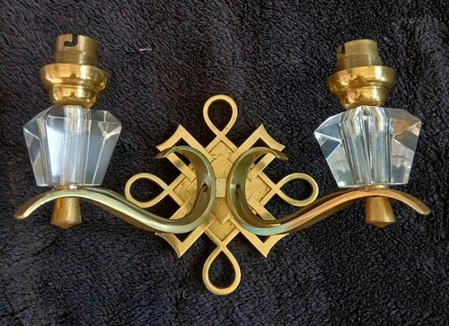 Applique bronze verre - bronze,