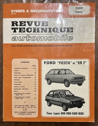 Revue technique ford - revue, fiesta
