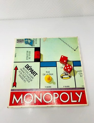 Jeu monopoly anciens francs - monopoly,