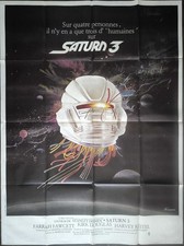 SATURN 3 Farrah Fawcett Kirk Douglas SCi-Fi ORIGINAL french LARGE  poster