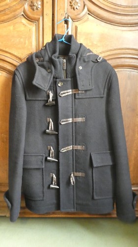 Duffle coat noir zara - coat, s