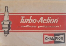 Ancien carnet publicitaire BOUGIES moteur CHAMPION déco garage automobile & moto
