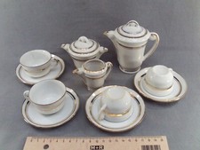 Ancienne dinette d'enfant complète porcelaine de Limoges 1952 LJ & Cie (DC3)