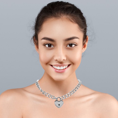 Collier cadenas pour femme - collier,