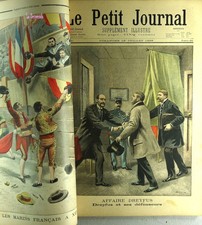 Le Petit Journal année 1899 reliée + de 110 ill.couleur 30,5x44cm 150€ Rare TBE
