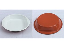 PLAT  EMAIL - ASSIETTE - CAMPING  - CUISINE - ENAMEL DISH - ANCIEN - VINTAGE - A