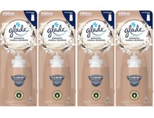 *LOT DE 4* GLADE romantic vanilla blossom recharge Sense & spray 18ml