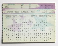 Billet concert ticket stub THE