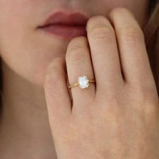 2CT Moissanite Fiançailles