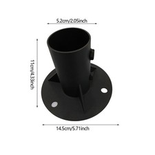 Bride de sol pour poteau de clôture, base ronde en métal pour pergola, lampe