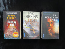 ¤ Lot 3 livres Fantasy Religions - KHOURY / GIBBINS / RODRIGUES - éd. Pocket