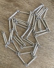 Collier Chaîne Sautoir Argent 800 Art deco