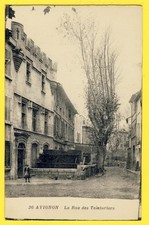 cpa 84 - AVIGNON La Rue des TEINTURIERS MAISON GOTHIQUE Roues à Aubes Moulin