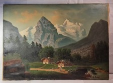 Tableau XIXéme signé - Ecole