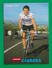 CYCLISME carte cycliste  BONTEMPI GUIDO  équipe CARRERA Signée