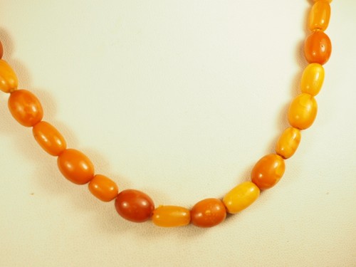 Collier ancien ambre naturel - ancien,
