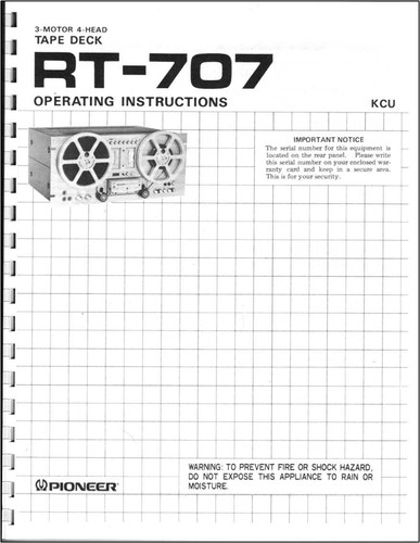 Pioneer 707 reel - reel, to