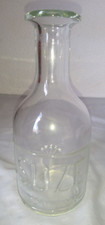ANCIEN PICHET CARAFE BROC PUBLICITAIRE SUZE GENTIANE EN VERRE 1930-1950
