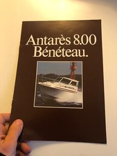 BENETEAU ANTARES 8.00  1985  Bateau Voilier catalogue publicitaire vintage C30