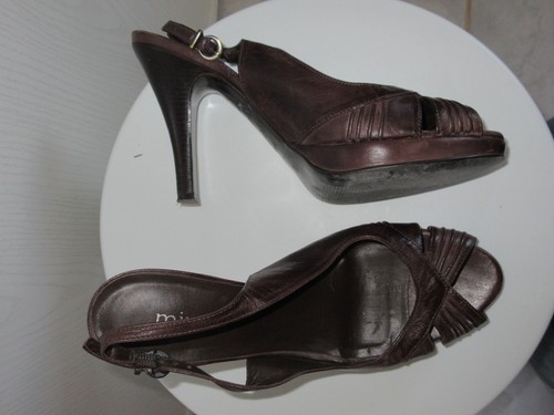 Escarpins marron minelli - marron,