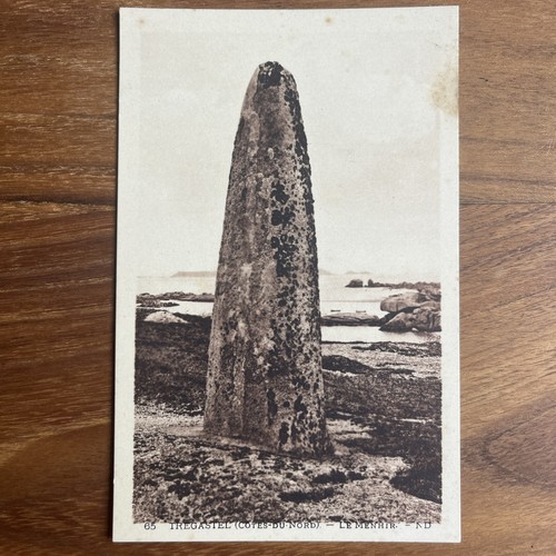 Cpa tregastel le menhir - cpa,