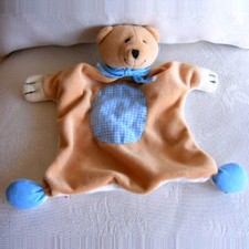 Doudou Ours Bawi - Bleu Marron