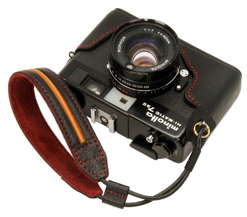 Genuine leather half - , case