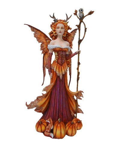 Figurine fée citrouille 44 - fée,