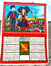 ancien   TORCHON    REGION ALSACE   1970