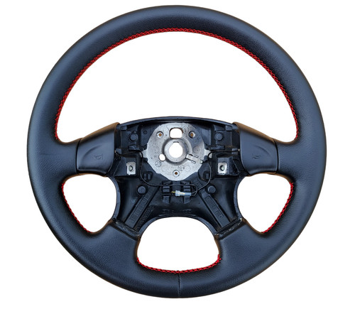 Volant cuir rouge - cuir,