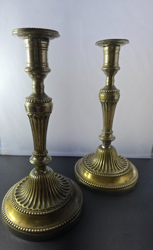Paire bougeoirs louis xvi - paire,