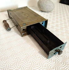 chaufferette ancienne en laiton La Phénix vintage