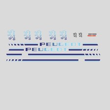 Cadre De Bicyclette Tandem Peugeot Stickers - Decals - Transferts - N.27