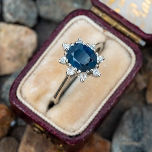 Superbe bague sertie halo
