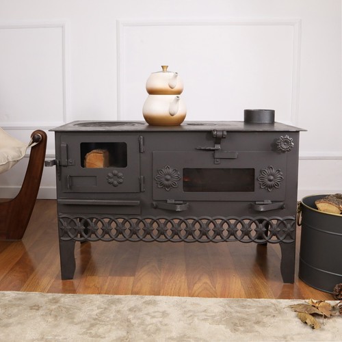 Poêle bois cuisinière - à, bois,