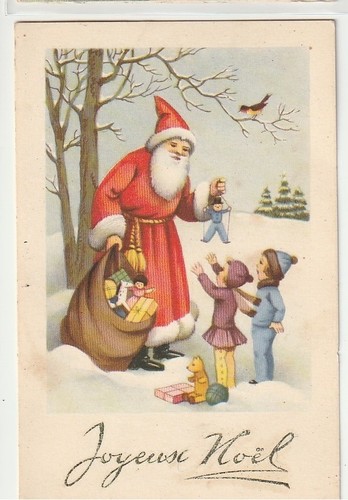 Cpa fantaisie joyeux noel - cpa, pc