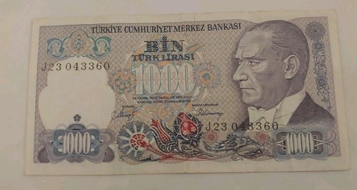 Billet 1000 lirasi - billet, turquie