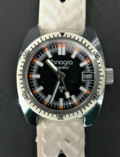 Montre plongée femme, Vintage, mécanique, Tanagra, 17 Rubis.