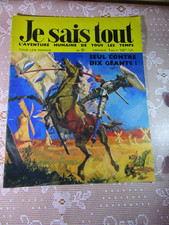 423Y Revue Je Sais Tout N° 5 Seul Contre Dix Géants 26.4 X 33 cm 13/05/1969
