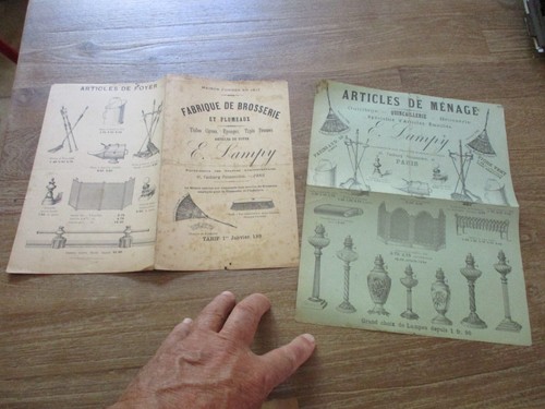 Ancien catalogue brosse - brosse, lampy