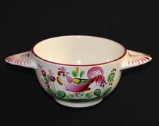 Ancien bol à oreilles coq 5